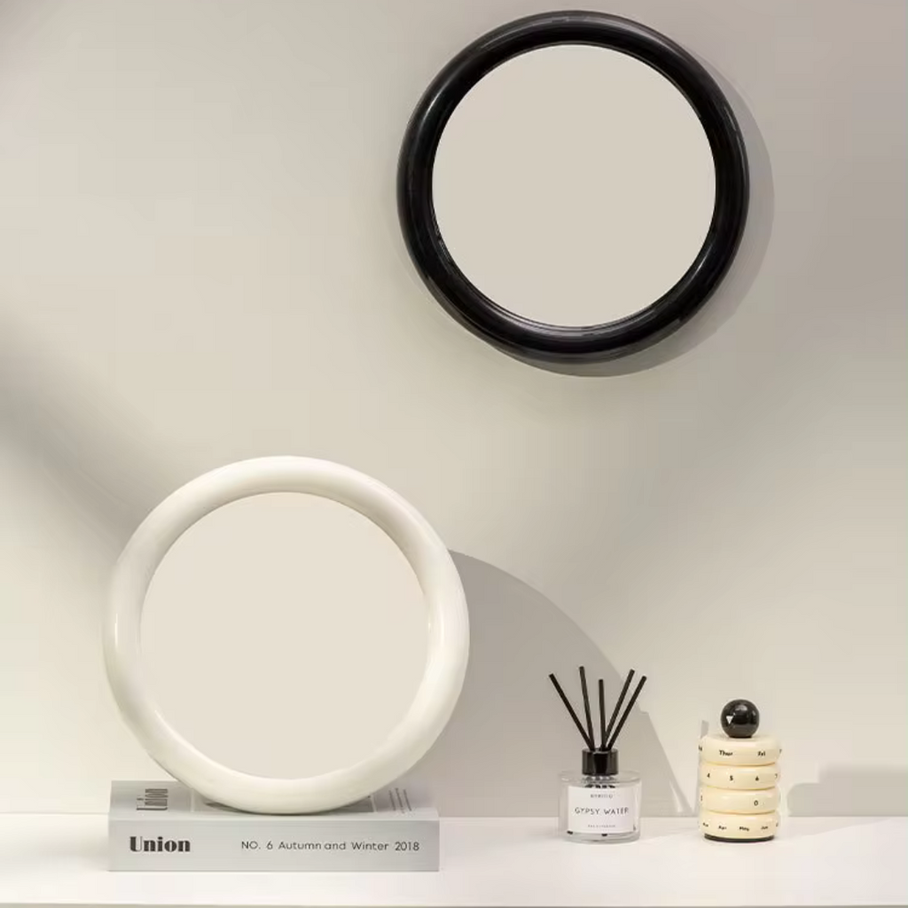 Runder Schminkspiegel im Nordic-Stil – Ansicht 4