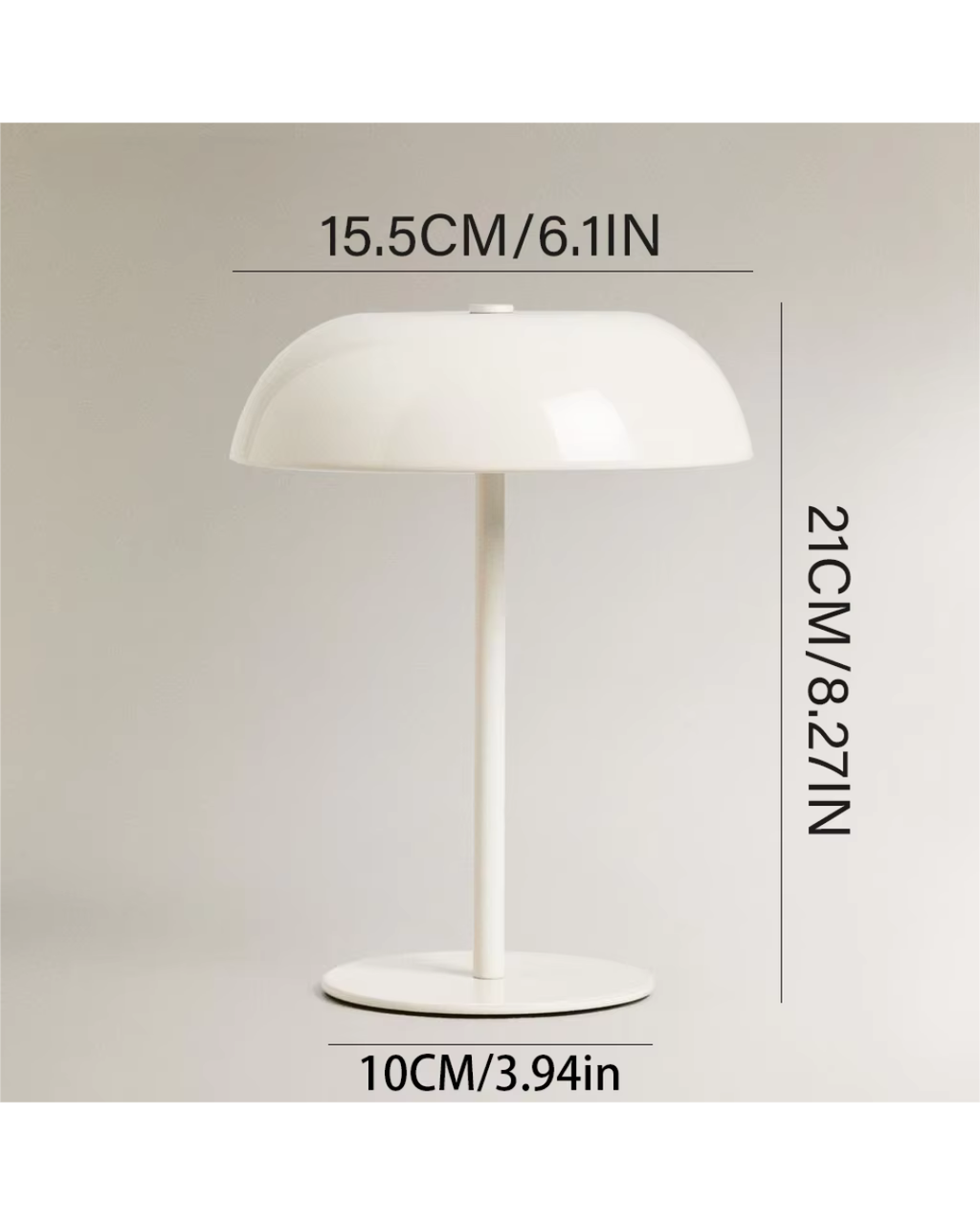 Kabellose Mushroom-LED-Tischlampe – Ansicht 9