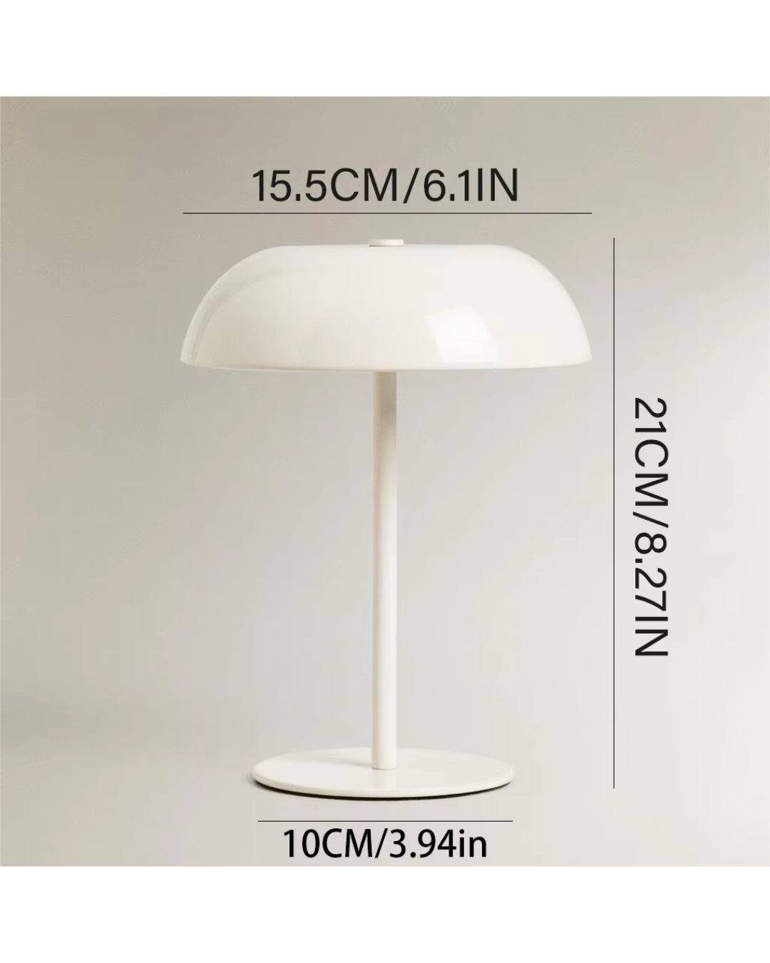 Kabellose Mushroom-LED-Tischlampe – Ansicht 9